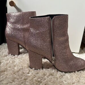 ASOS Pink Ankle Boots with Chunky Heel